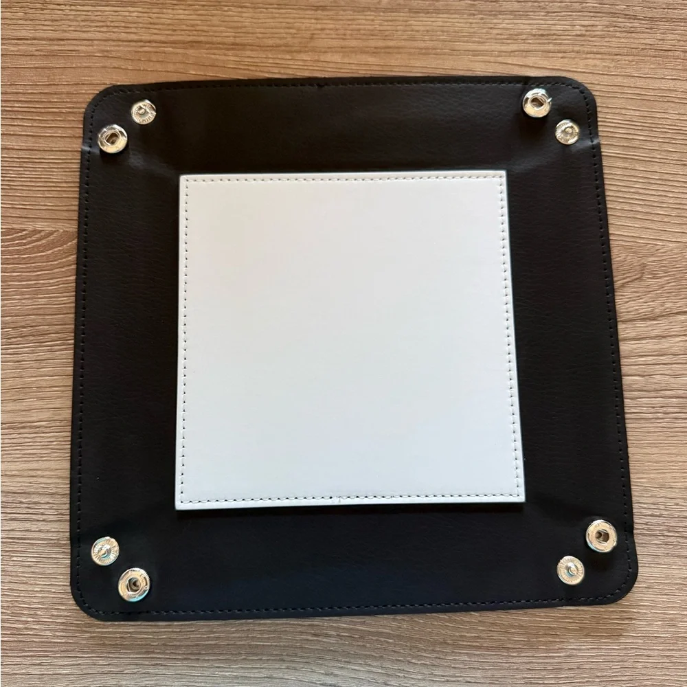 HANDMADE FASHION Foldable PU Leather Accessory Tray